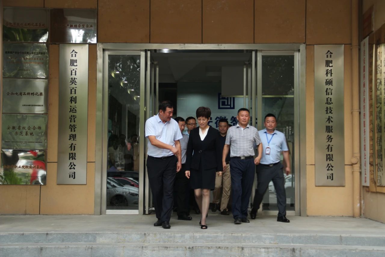 ​【百英百利大事记】凌云市长一行调研督导合肥职业技术学院科硕创新创业园稳就业、保民生工作